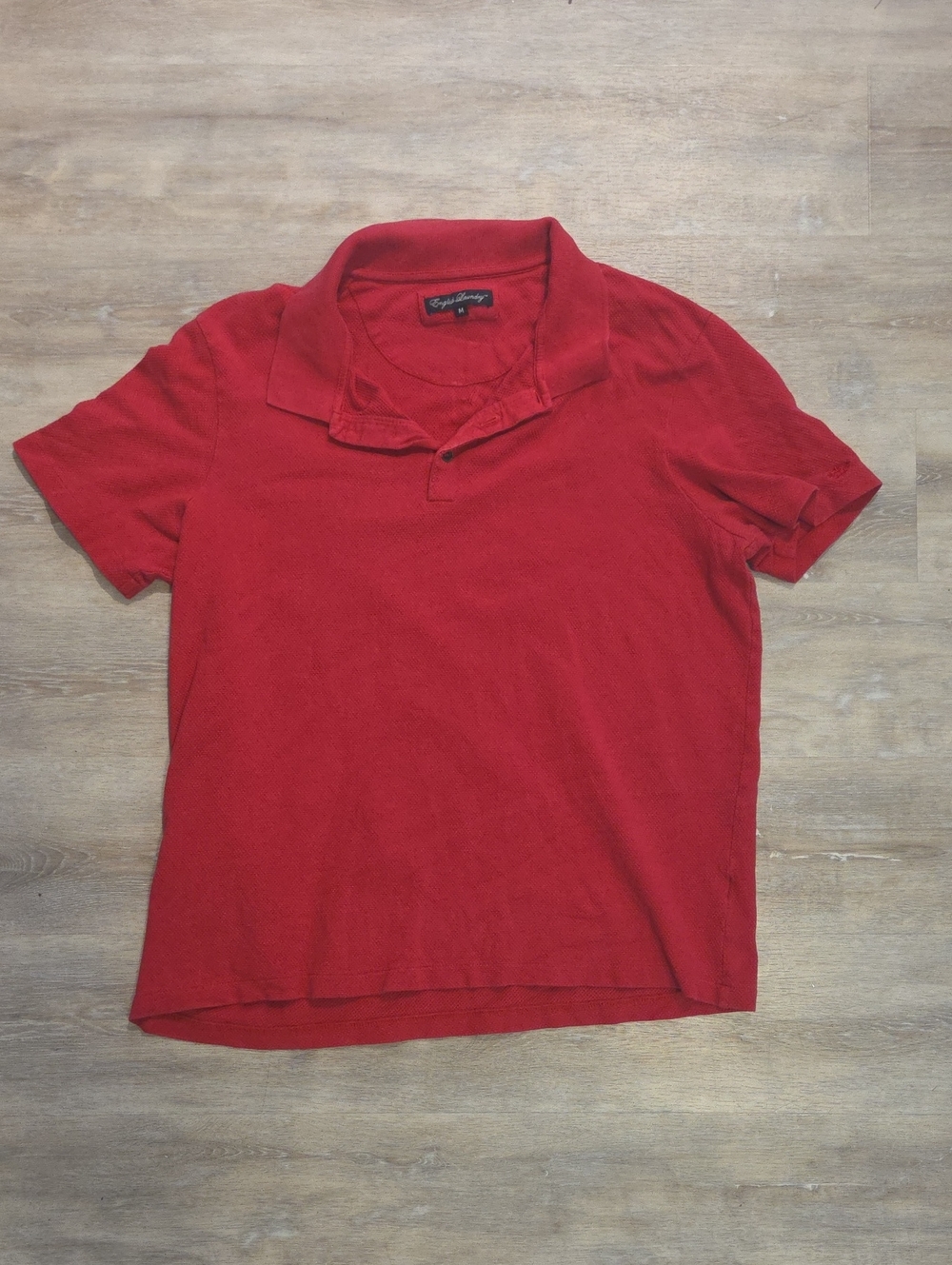 English Laundry Red Short Sleeve Polo Top